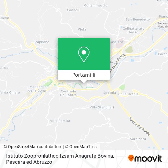 Mappa Istituto Zooprofilattico Izsam Anagrafe Bovina