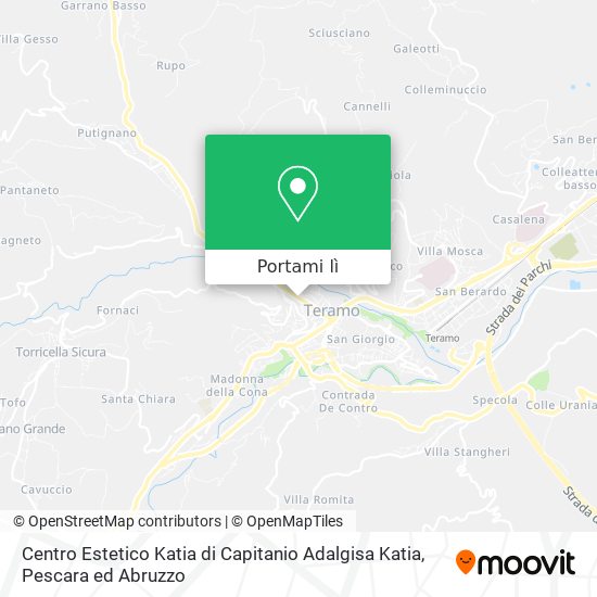 Mappa Centro Estetico Katia di Capitanio Adalgisa Katia