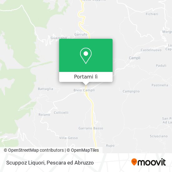 Mappa Scuppoz Liquori