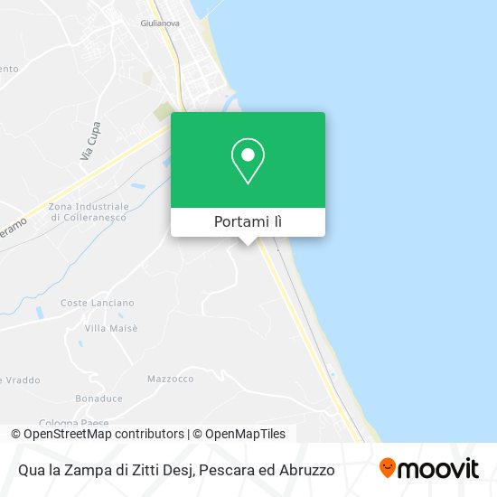 Mappa Qua la Zampa di Zitti Desj
