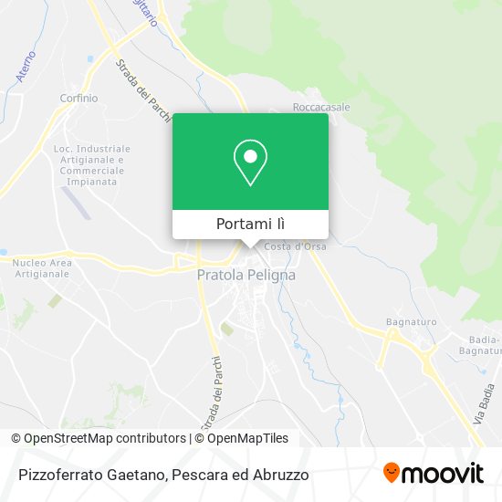 Mappa Pizzoferrato Gaetano