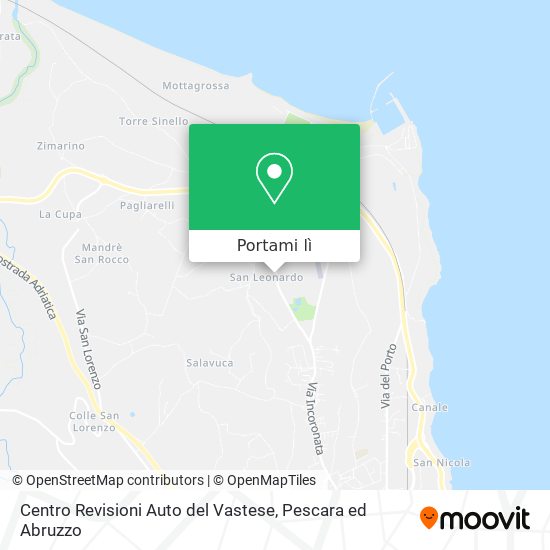 Mappa Centro Revisioni Auto del Vastese
