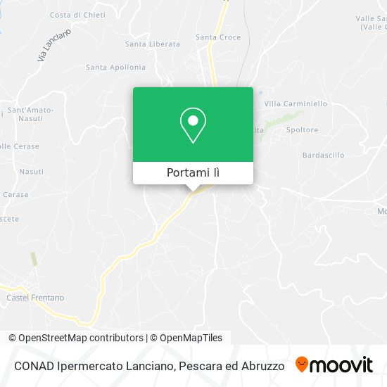 Mappa CONAD Ipermercato Lanciano
