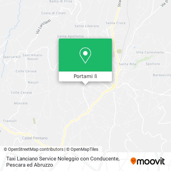 Mappa Taxi Lanciano Service Noleggio con Conducente