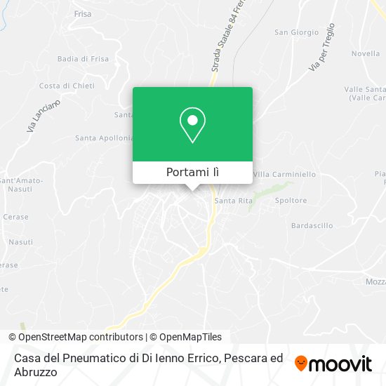 Mappa Casa del Pneumatico di Di Ienno Errico