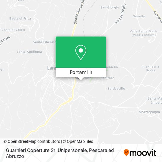 Mappa Guarnieri Coperture Srl Unipersonale