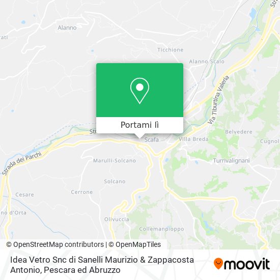 Mappa Idea Vetro Snc di Sanelli Maurizio & Zappacosta Antonio