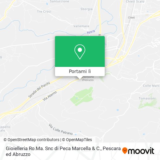 Mappa Gioielleria Ro.Ma. Snc di Peca Marcella & C.