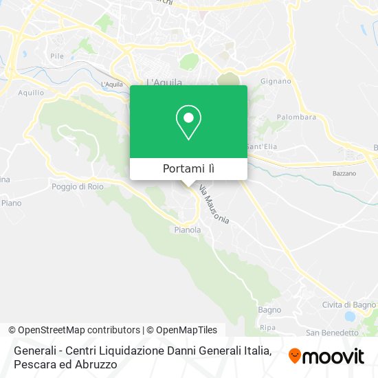 Mappa Generali - Centri Liquidazione Danni Generali Italia