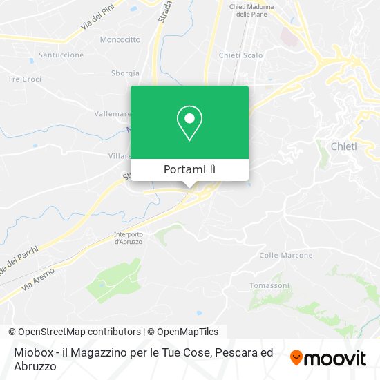 Mappa Miobox - il Magazzino per le Tue Cose