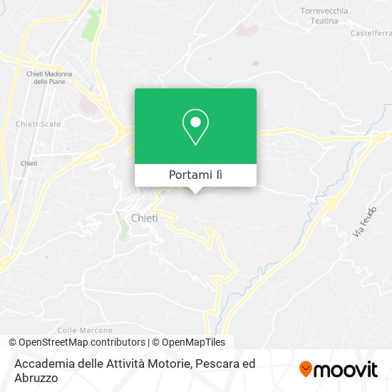 Mappa Accademia delle Attività Motorie