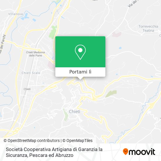 Mappa Società Cooperativa Artigiana di Garanzia la Sicuranza
