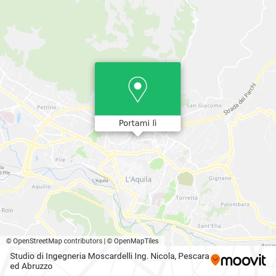 Mappa Studio di Ingegneria Moscardelli Ing. Nicola