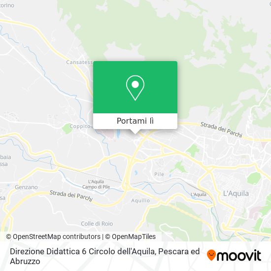 Mappa Direzione Didattica 6 Circolo dell'Aquila