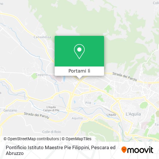 Mappa Pontificio Istituto Maestre Pie Filippini