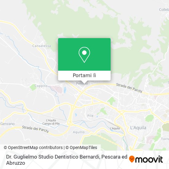 Mappa Dr. Guglielmo Studio Dentistico Bernardi