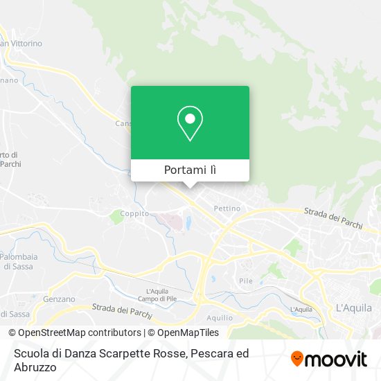 Mappa Scuola di Danza Scarpette Rosse