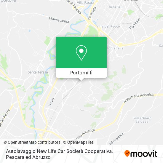 Mappa Autolavaggio New Life Car Società Cooperativa