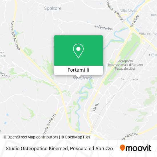 Mappa Studio Osteopatico Kinemed