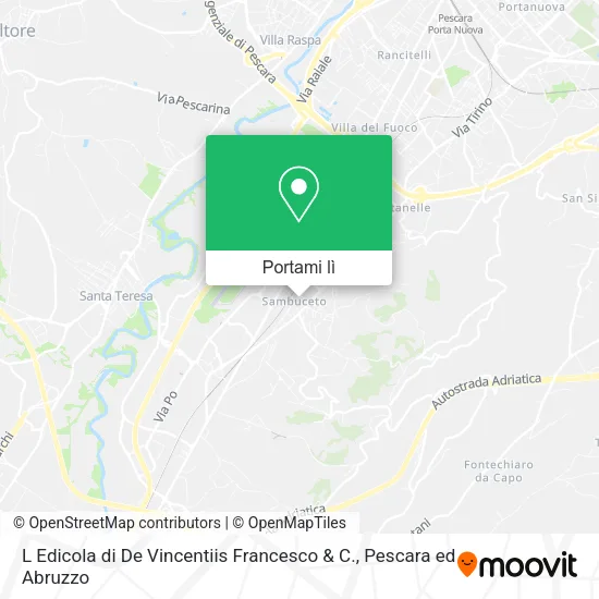 Mappa L Edicola di De Vincentiis Francesco & C.