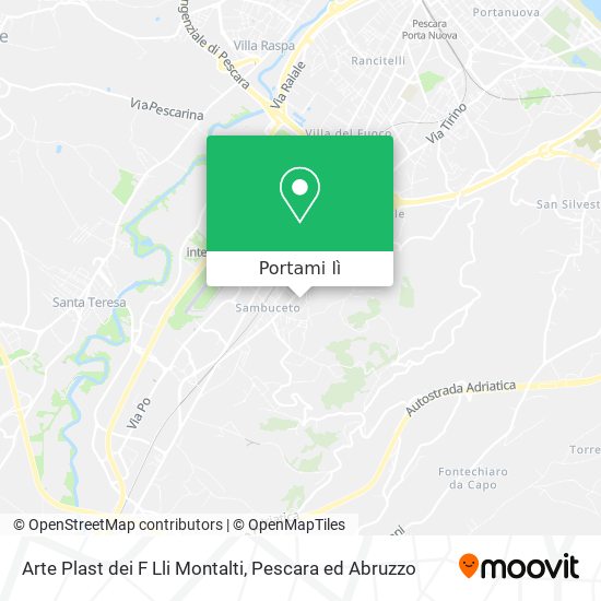 Mappa Arte Plast dei F Lli Montalti