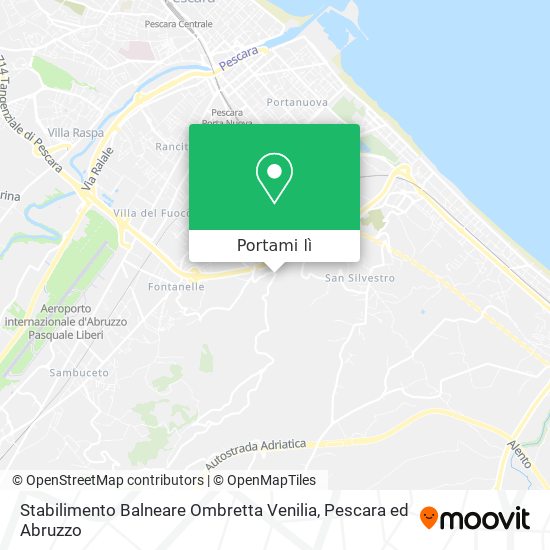 Mappa Stabilimento Balneare Ombretta Venilia