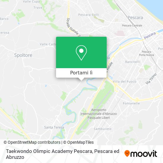 Mappa Taekwondo Olimpic Academy Pescara