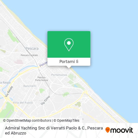 Mappa Admiral Yachting Snc di Verratti Paolo & C.