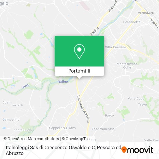 Mappa Italnoleggi Sas di Crescenzo Osvaldo e C