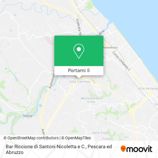 Mappa Bar Riccione di Santoni Nicoletta e C.