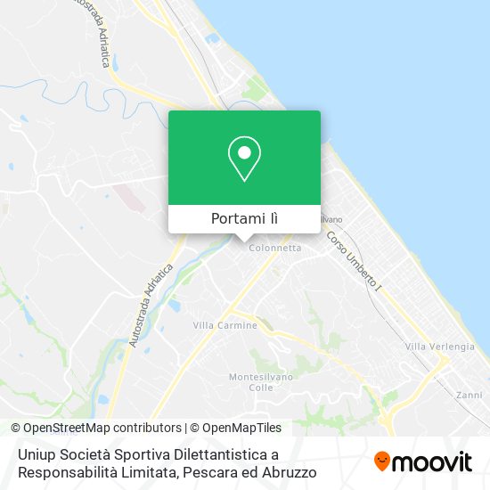 Mappa Uniup Società Sportiva Dilettantistica a Responsabilità Limitata