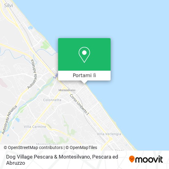 Mappa Dog Village Pescara & Montesilvano