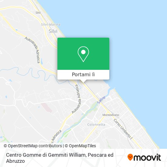 Mappa Centro Gomme di Gemmiti William