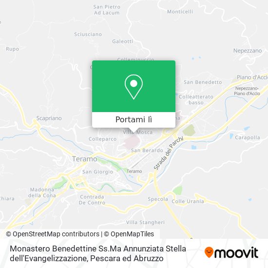 Mappa Monastero Benedettine Ss.Ma Annunziata Stella dell'Evangelizzazione