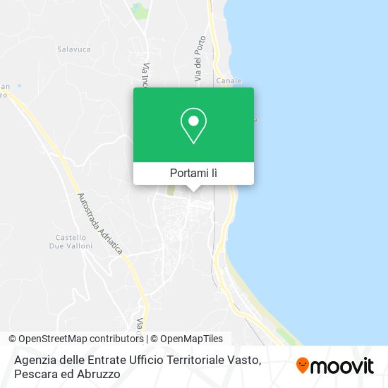 Mappa Agenzia delle Entrate Ufficio Territoriale Vasto