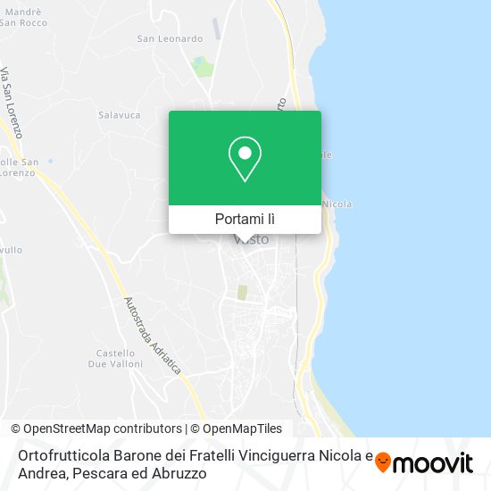 Mappa Ortofrutticola Barone dei Fratelli Vinciguerra Nicola e Andrea