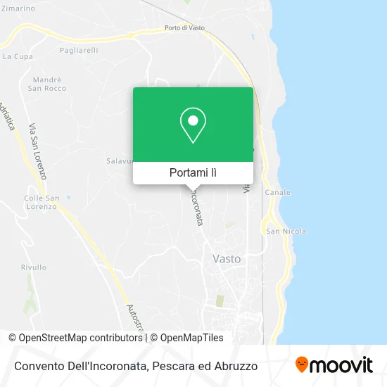 Mappa Convento Dell'Incoronata