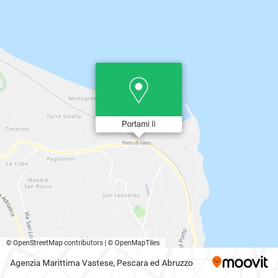 Mappa Agenzia Marittima Vastese