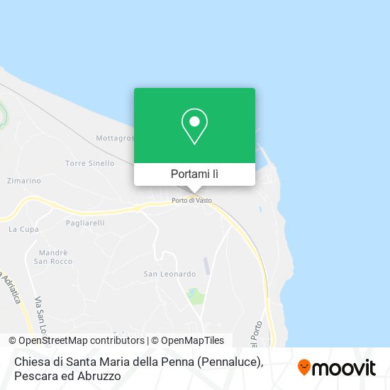 Mappa Chiesa di Santa Maria della Penna (Pennaluce)