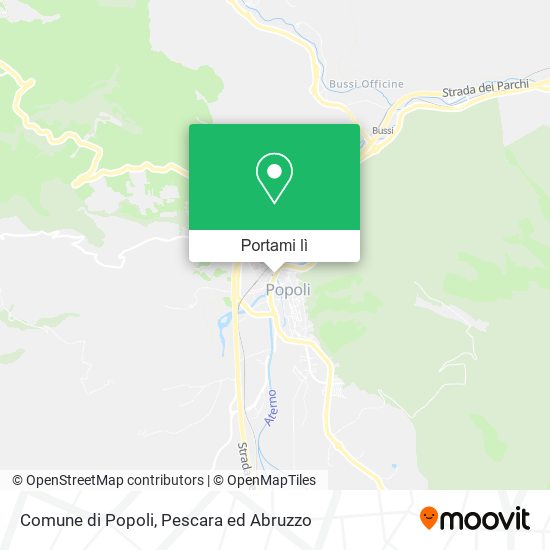 Mappa Comune di Popoli