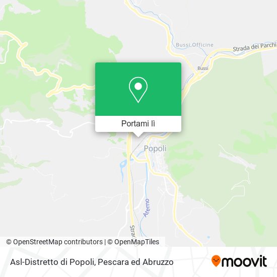 Mappa Asl-Distretto di Popoli