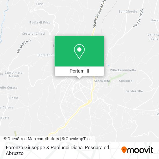 Mappa Forenza Giuseppe & Paolucci Diana
