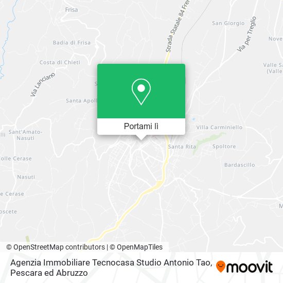 Mappa Agenzia Immobiliare Tecnocasa Studio Antonio Tao