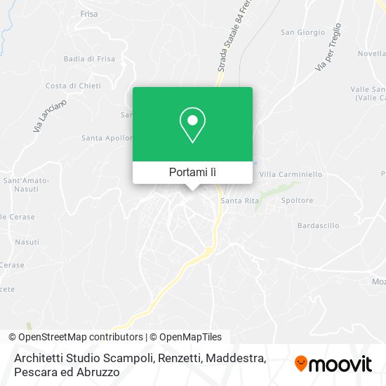 Mappa Architetti Studio Scampoli, Renzetti, Maddestra