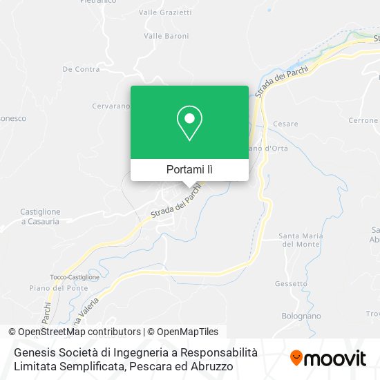 Mappa Genesis Società di Ingegneria a Responsabilità Limitata Semplificata