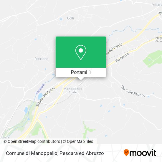 Mappa Comune di Manoppello