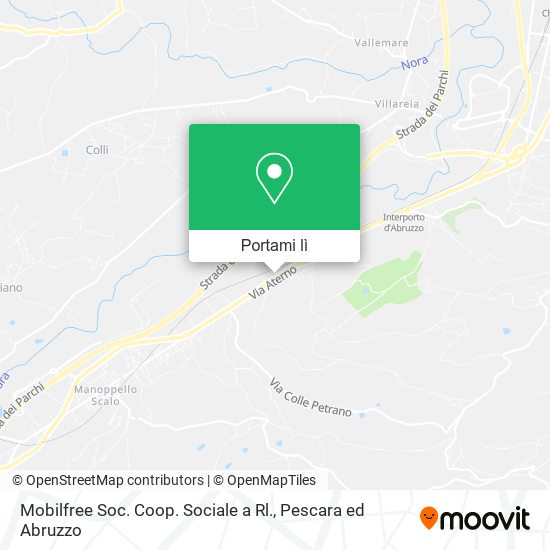 Mappa Mobilfree Soc. Coop. Sociale a Rl.