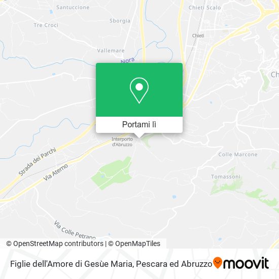 Mappa Figlie dell'Amore di Gesùe Maria