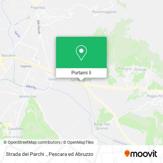 Mappa Strada dei Parchi .