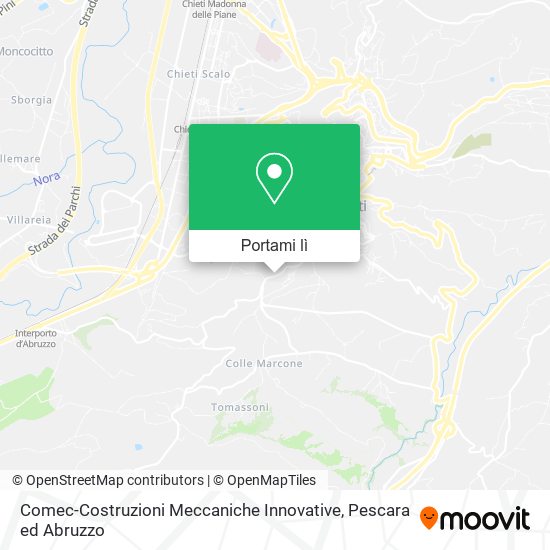Mappa Comec-Costruzioni Meccaniche Innovative